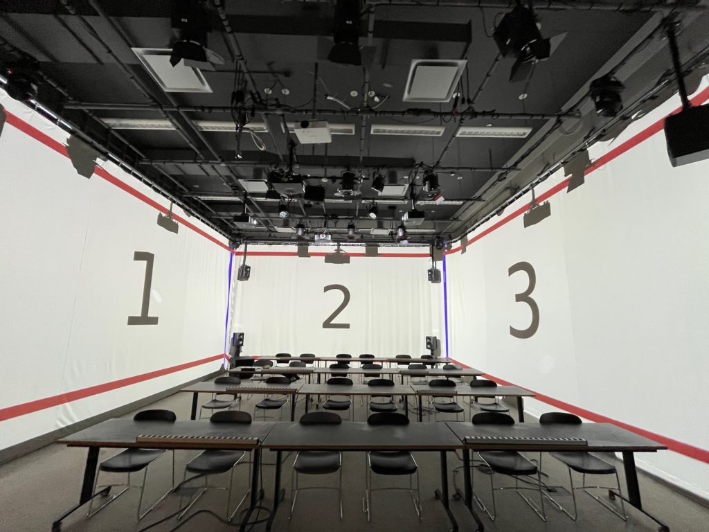 3 Projector layout (clockwise 1, 2, 3) setup